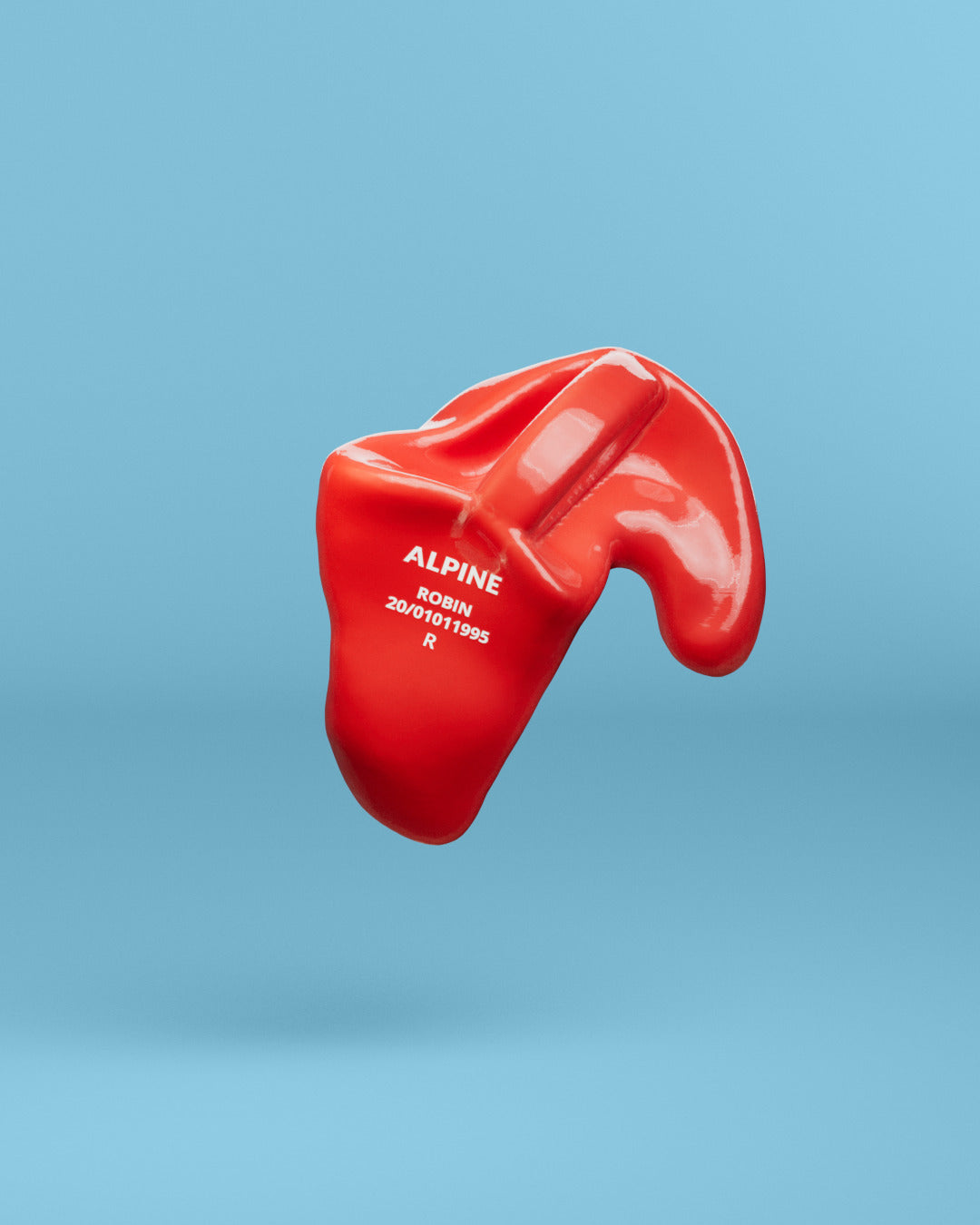 Alpine op maat swimsafe oordoppen neon rood