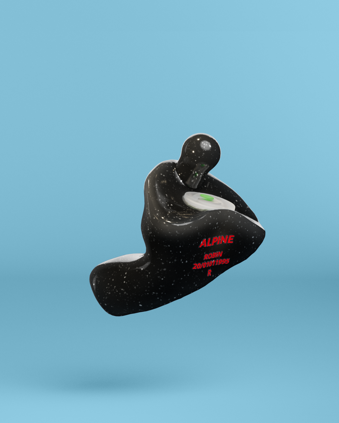 alpine partyplug op maat oordoppen onyx-zwart