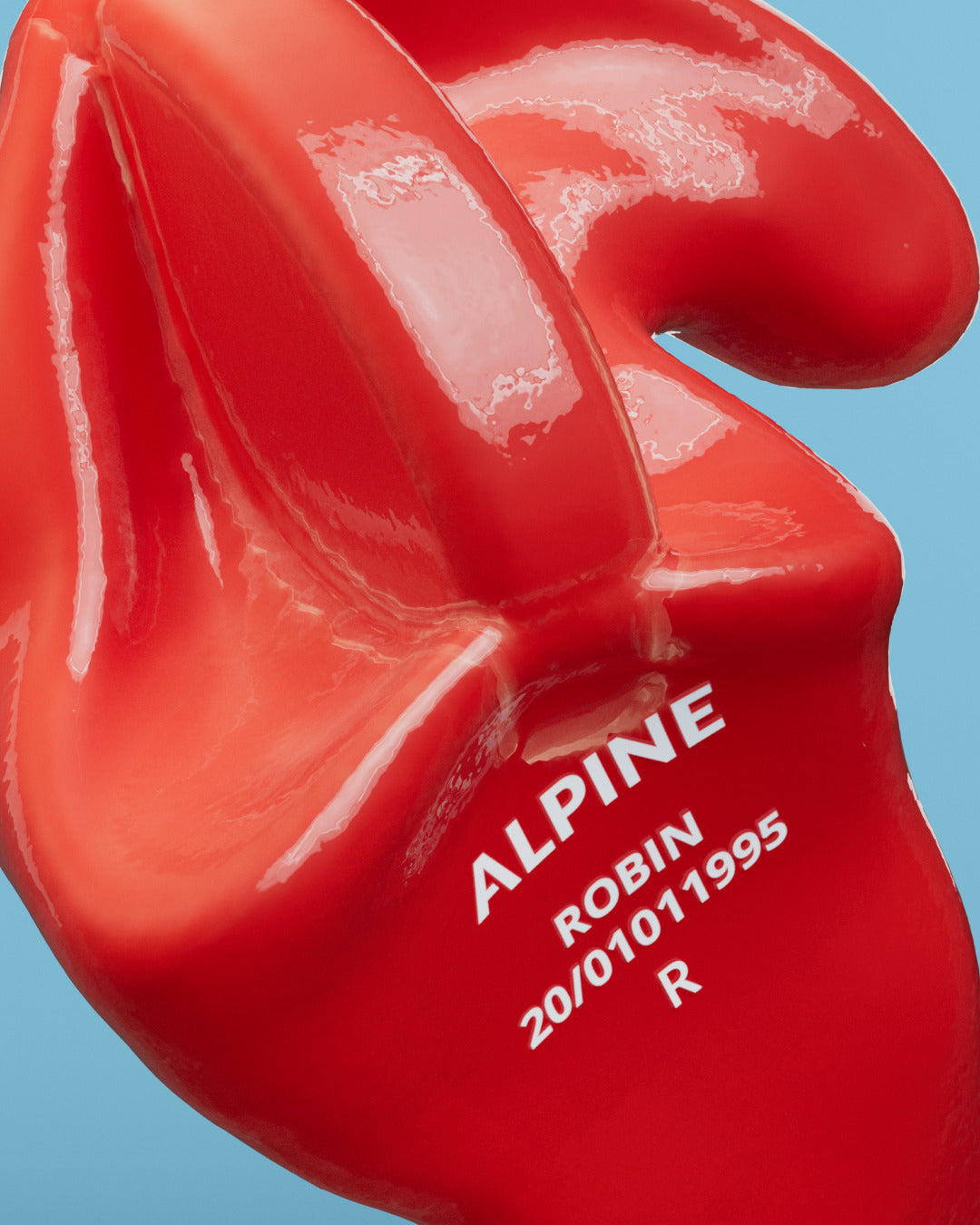 alpine swimsafe custom oordoppen productdetail neon rood