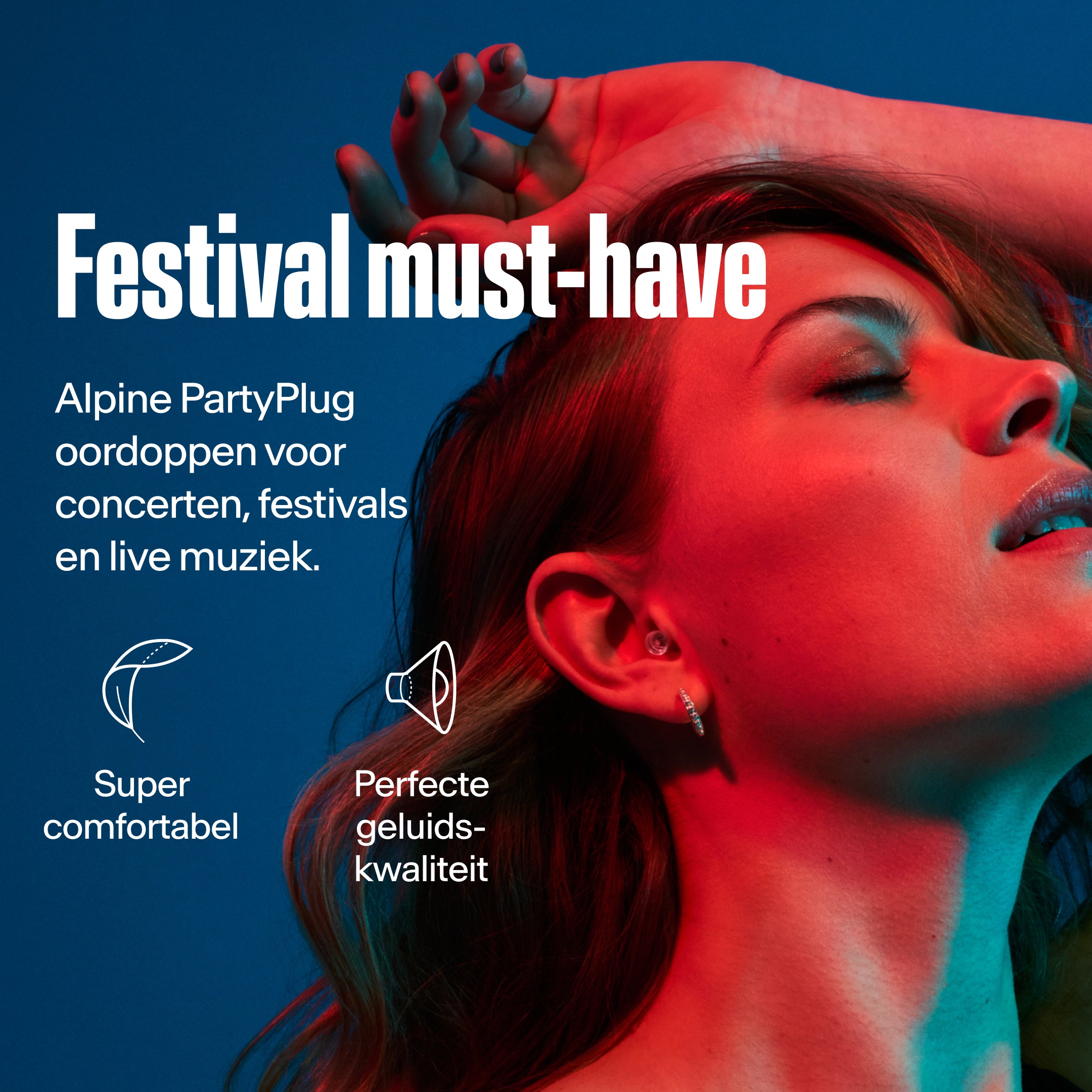 Alpine PartyPlug Transparent: festival must-have oordoppen voor concerten, comfortabel met perfecte geluidskwaliteit 