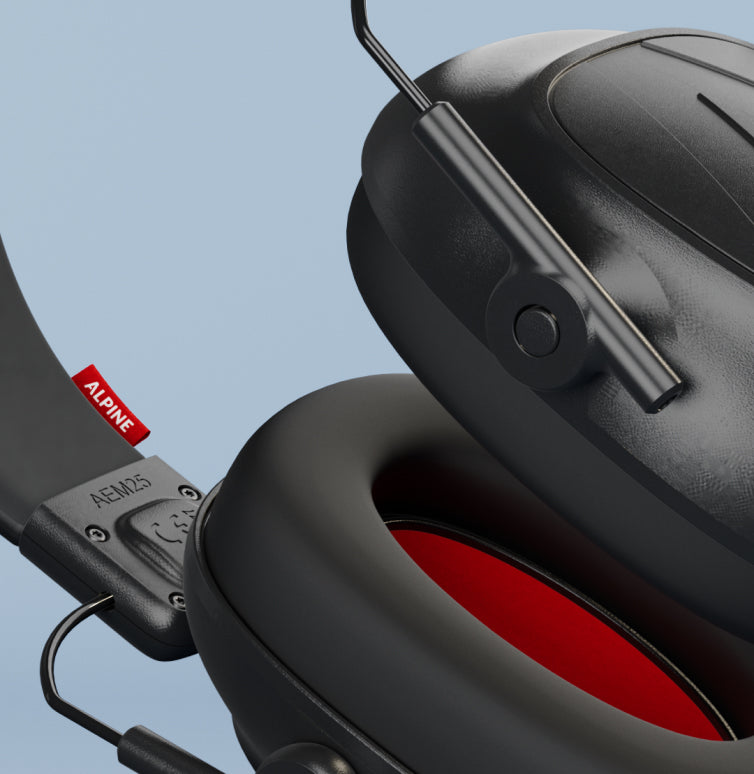 alpine defender casque anti-bruit attenuation detail