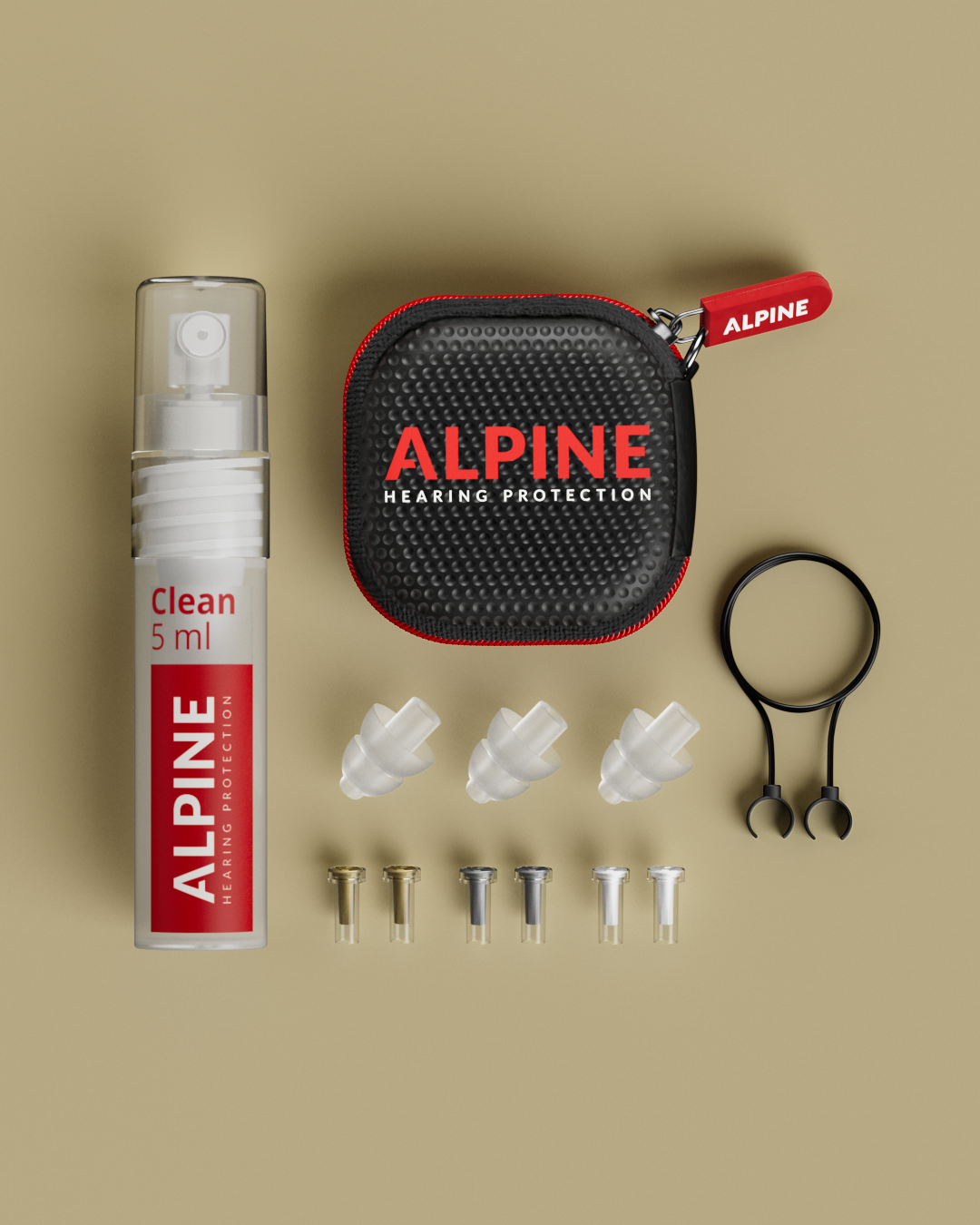 alpine musicsafe pro earplugs overview including accessories transparent