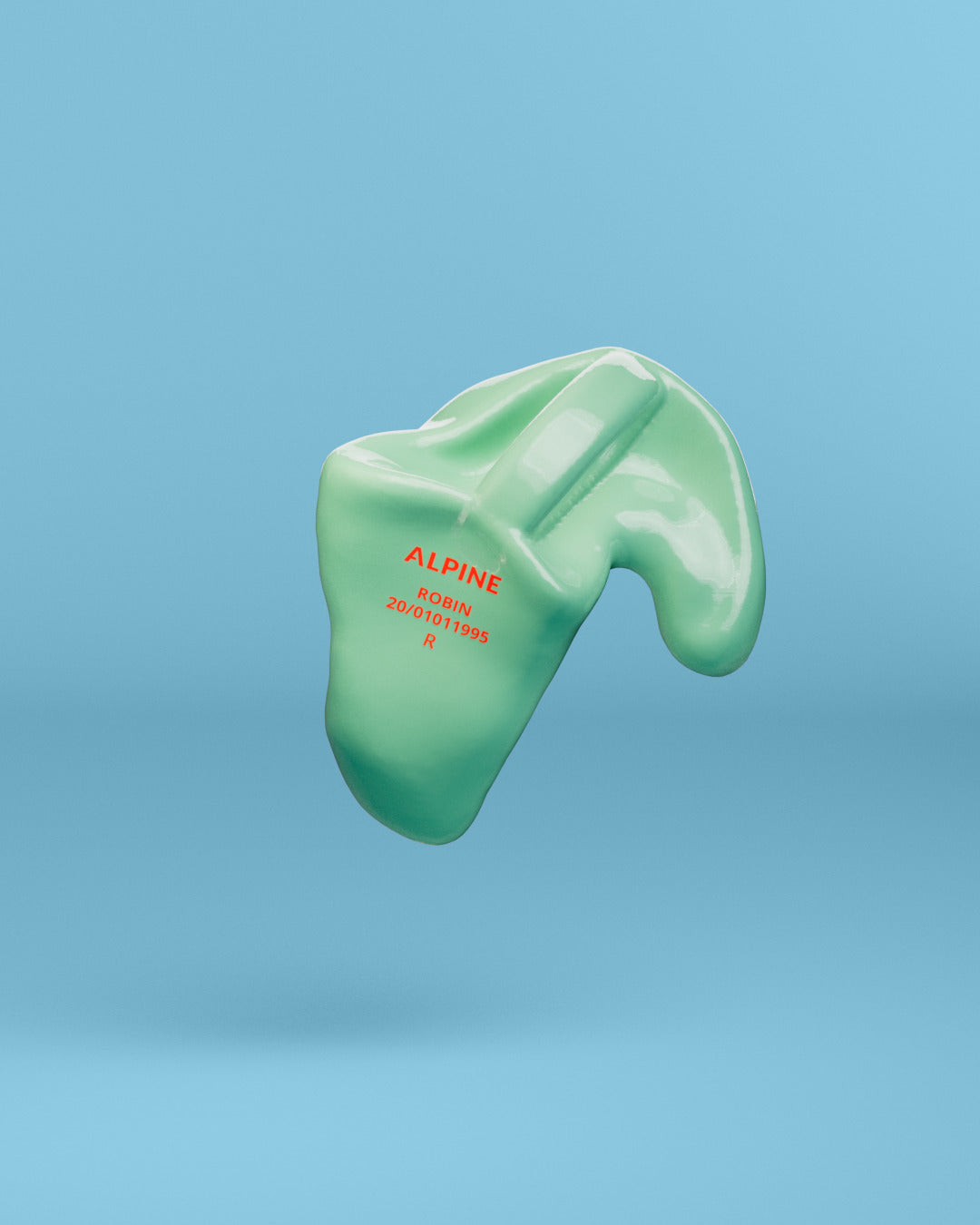 Alpine op maat swimsafe oordoppen  neon groen 