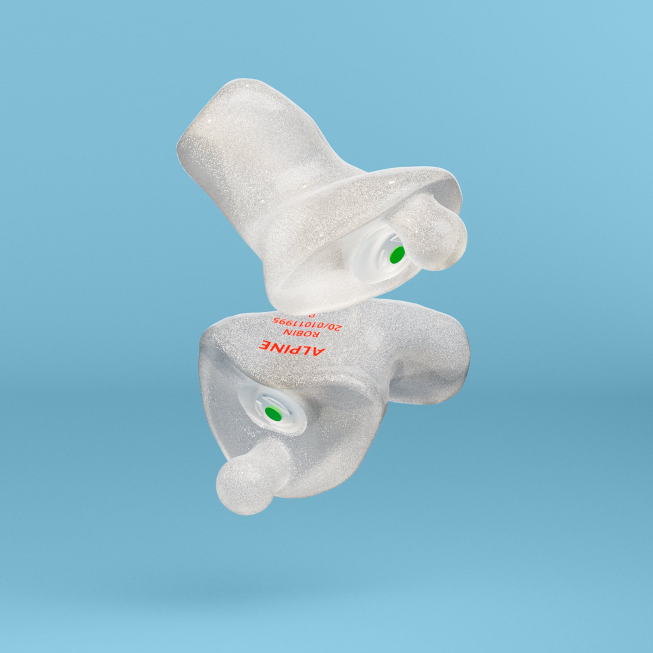 alpine partyplug custom oordoppen metallic zilver 