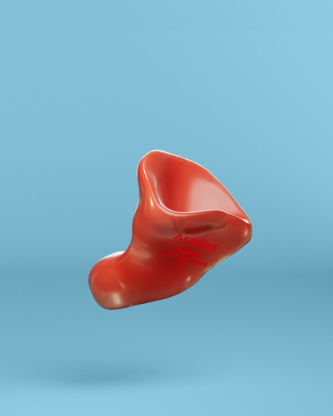 Alpine sleepsoft op maat oordoppen  rood 