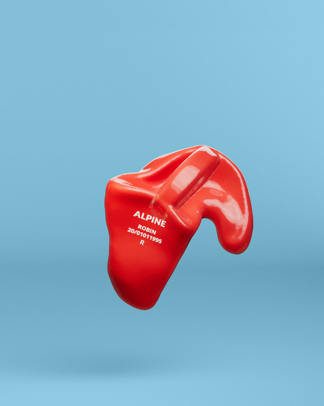 Alpine swimsafe op maat oordoppen  neon rood 