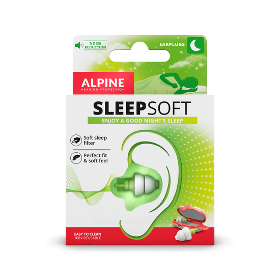 Alpine SoftSilicone - Bouchons d'oreille antibruit pour dormir, nager et se  c