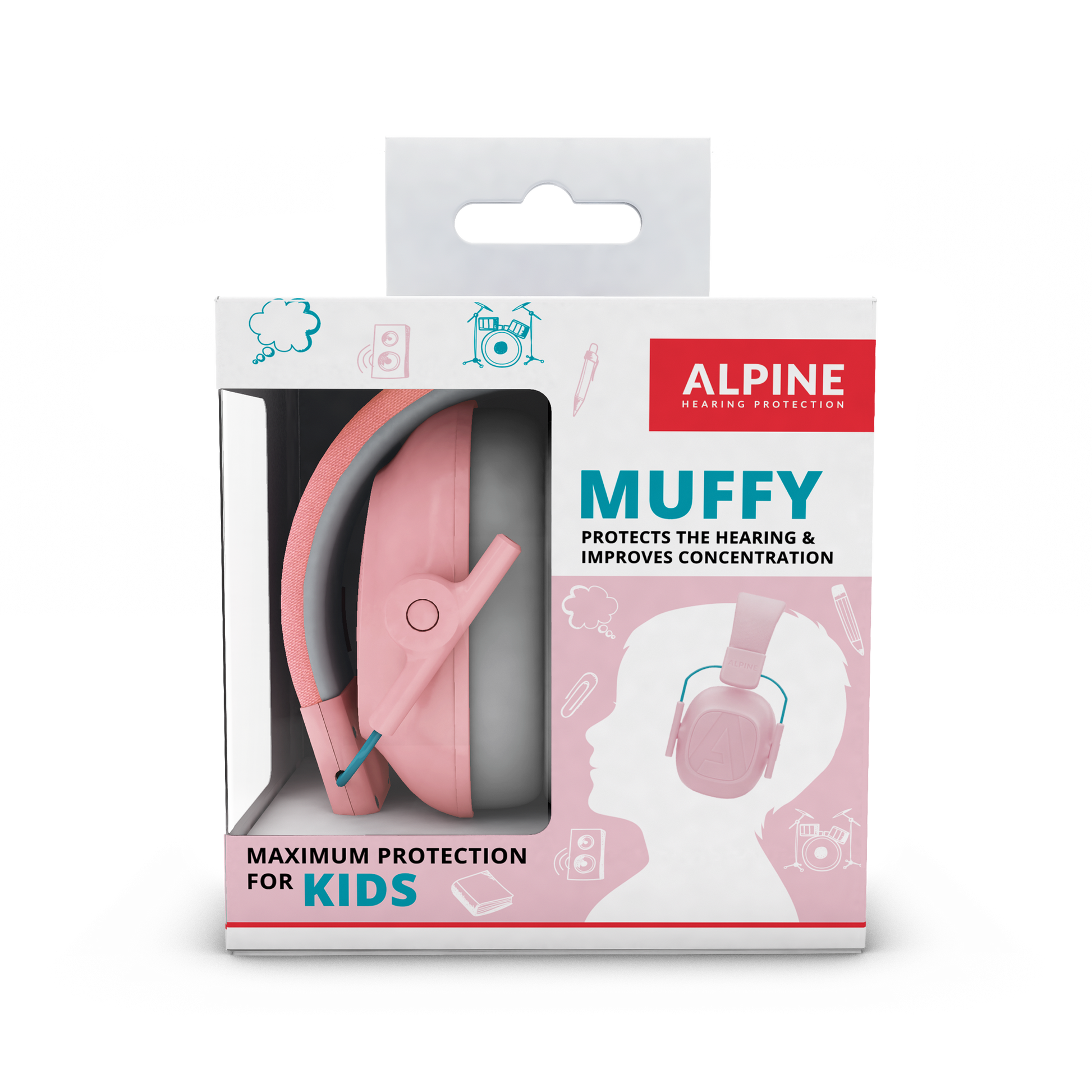 Alpine Muffy Kids - Auriculares con cancelación de ruido para niños,  certificado CE y ANSI, 25 dB, ayuda sensorial y de concentración, color  amarillo